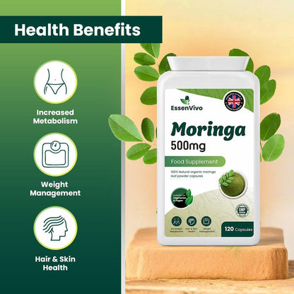 Organic Moringa Capsules 500mg